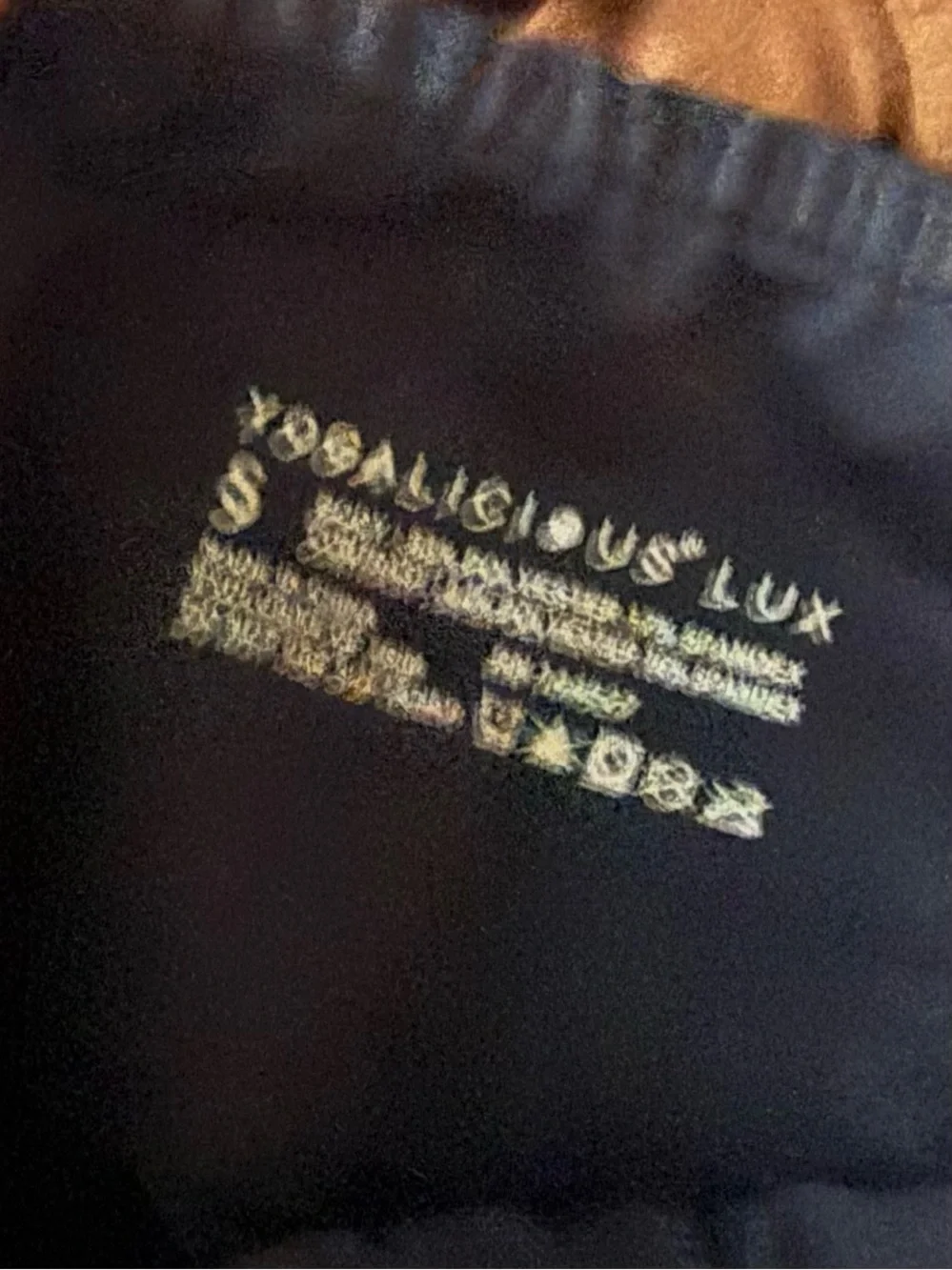 Yogalicious Black Lux Size Small Leggings White Logo Yoga Running Gym